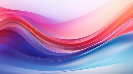 Wall Mural - Bright, flowing motion with gradient hues