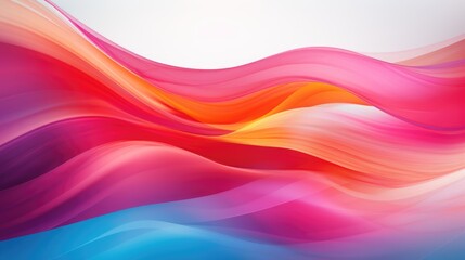 Wall Mural - Bright, flowing motion with gradient hues