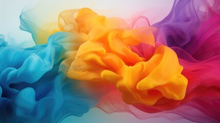 Wall Mural - Bright, flowing motion with gradient hues