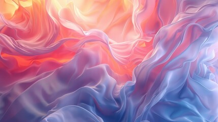 Wall Mural - Bright, flowing motion with gradient hues