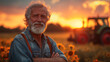 © Julllia - Late summer harvest, farmer with grain field in the background