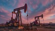 © IKM - The oil pumpjacks at sunset