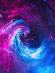 Wall Mural - a swirl of blue and purple colors with a starburst pattern. the colors are vibrant and the swirl is 