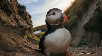 a small bird that is sitting on the ground