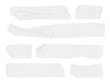 © genioatrapado - white masking tape strips with transparency,  adhesive tapes, isolated, extracted on transparent background, png file