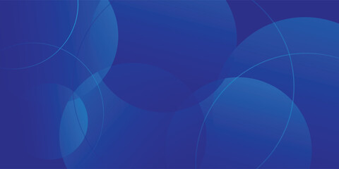 Wall Mural - Abstract modern blue circles background. Modern minimal vector design template. geometric shapes background for web banner, flyer, poster, brochure, cover