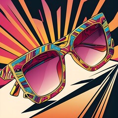 illustration of a sunglasses