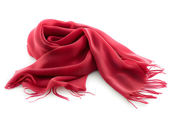 Poster - Red scarf on white background