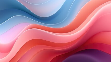 Wall Mural - Gradient mesh background with fluid, flowing shapes