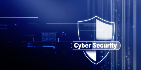 2d illustration abstract Cyber security
