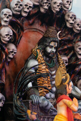 shiv and their devotee Aghori sculpture on Kanwar yatra.