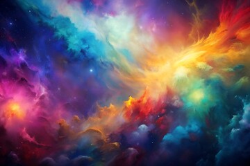 a lively and colorful abstract motif