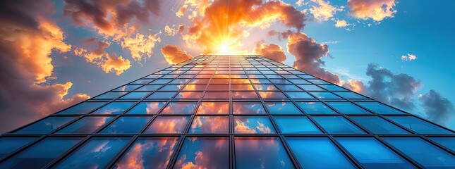 Wall Mural - Skyline Reflection