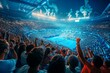 © kenkuza - A vibrant tennis match viewed from the stands