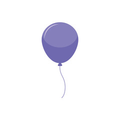 Purple party balloon vector icon