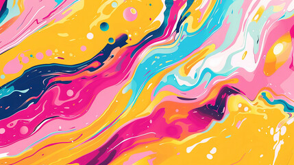 Wall Mural - vibrant abstract background in a flowing transgressive art style