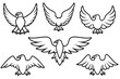 © Smithstar - Eagle line art illustration Design Concepts