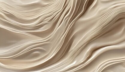 Wall Mural - waves cream curves abstract surface milky