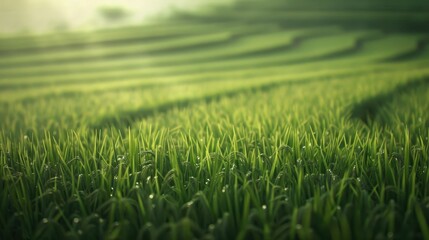 blurry artistic backdrop of rice plantation