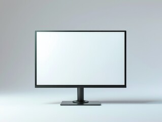 A computer monitor placed on a table, perfect for office or home use