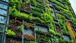 © mryanfahrudin1 - Building walls eco green grass plants environmental ecology greening concept background wallpaper AI generated image