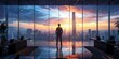 © Orod - Confident Businessman in Sleek Office Setting with City View