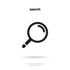 Wall Mural - search bar with suggestions for ui ux design and web site. search address and navigation bar icon. c