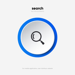 Wall Mural - search bar with suggestions for ui ux design and web site. search address and navigation bar icon. c