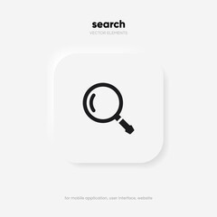 Wall Mural - search bar with suggestions for ui ux design and web site. search address and navigation bar icon. c