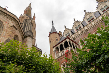 Sticker - Altstadt von Brügge, Belgien