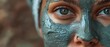 © ngstock - Woman with organic clay mask on face, Organic skincare, Detoxifying and purifying
