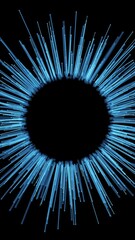 Wall Mural - expansion of cyber life. organic circular grows of tentacles, space colonization. ai neuron network.
