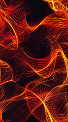 Leinwandbilder - Energy wave abstract background, perfect for technology and scientific themes