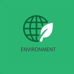 Poster - World environment logo icon template vector image copysada.eps