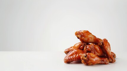 wings with a hot sauce spicy sauce Generative AI