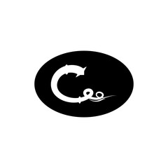 letter c logo template that is unique and simple