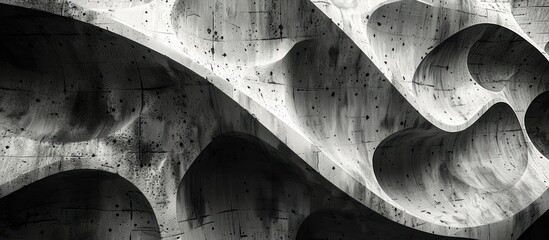 Poster - Abstract Concrete Texture with Irregular Shapes