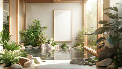 Wall Mural - Spa room modern water