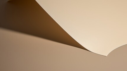 Wall Mural - Pristine light beige cardstock, fine texture