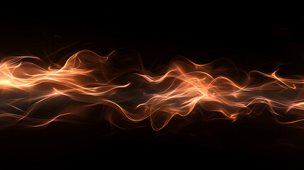 Leinwandbilder - flames of fire on a black background
