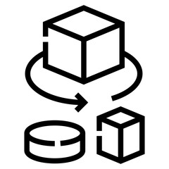 3d Modeling Icon