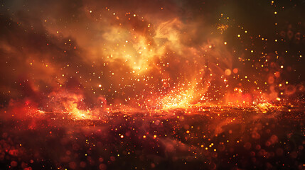 Fototapete - sparks of bonfire night