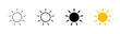 © AAVAA - Sun icon set. Brightness Icon vector