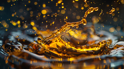Fototapete - splash of oil