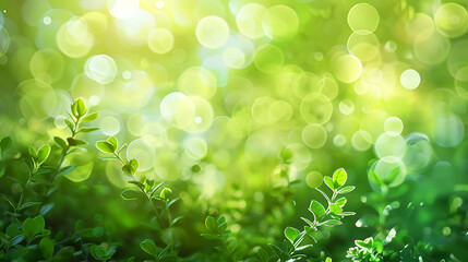 Aufkleber - spring light green blur background, glowing blurred design, summer background for design wallpaper