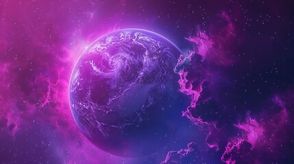 Wall Mural - attractive unlocking the hidden treasures of digital fantasy illustration space planet