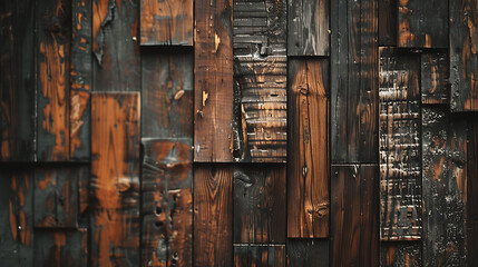 Aufkleber - brown wooden textue