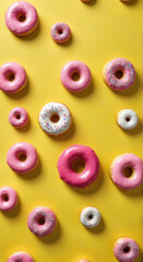 Wall Mural - donuts with icing sugar