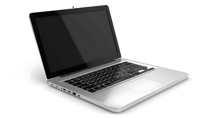 Poster - Laptop on isolated white