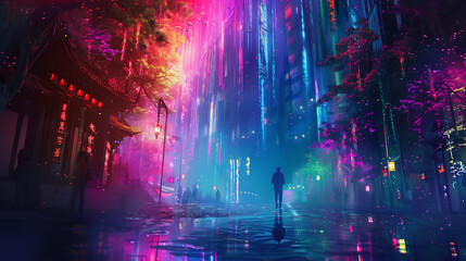 Aufkleber - Colourful Light